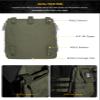 IDOGEAR Tactical Zip-on Panel Pouch Military Backpack Vest Accessory Bag for CPC AVS JPC2.0(E:Ranger Green) view 3