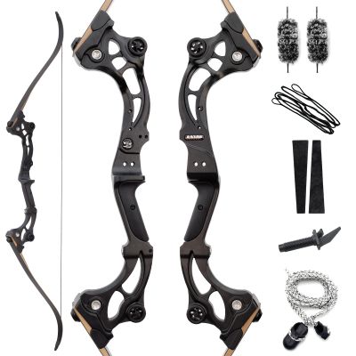 62 Inch Recurve Bow 30-50lbs Takedown Recurve Bow Set Metal Riser Right Hand Archery Bow Adults Youth Hunting Shooting Practice (45LBS)