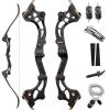 62 Inch Recurve Bow 30-50lbs Takedown Recurve Bow Set Metal Riser Right Hand Archery Bow Adults Youth Hunting Shooting Practice (45LBS) view 1