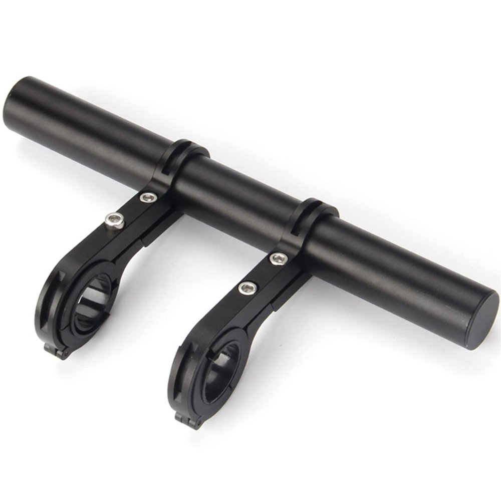 Winwinfly Bike Handlebar Extender Double Handlebar Stem Extension Rack Aluminum Alloy Mount Holder with Carbon Fiber Bracket Space Saver for Bicycle Accessories Speedometer Flashlight Lamp Phone Mount