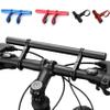 Winwinfly Bike Handlebar Extender Double Handlebar Stem Extension Rack Aluminum Alloy Mount Holder with Carbon Fiber Bracket Space Saver for Bicycle Accessories Speedometer Flashlight Lamp Phone Mount view 3