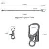 Ahiller Biker Wallet Chain, Heavy Duty Pocket Chain with Lockable Carabiner, Men Chains for Keys, Jeans, Pants, Purse and Handbag (QK-Black-1PCS) view 3