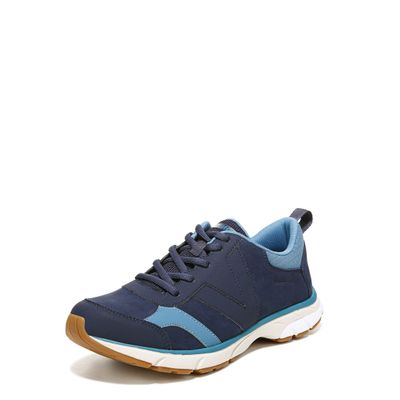 Vionic Drift Zanny Women's Trainers Lace Up Supportive Walking Shoes Includes Three-Zone Comfort for Heel Pain, Plantar Fasciitis with Orthotic Insole Arch Support Medium Fit, Navy, 3.5 UK