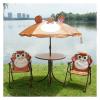 Kids Camping Chair Outdoor Portable Kids Beach Chair Table Set, Children's Beach Chair with Sun Protection Umbrella, for Home Backyard Children's Play Area (Color : Style4) view 1