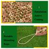 LGLFDJ Oxford Fabric Desert Hunting Camouflage Netting, Woodland Camo Netting Bulk Roll, Lightweight Sunshade Shooting Duck Hunting Cover, for Garden Pergola (Size : 2X5m(6.5ft X 16ft)) view 2