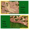 LGLFDJ Oxford Fabric Desert Hunting Camouflage Netting, Woodland Camo Netting Bulk Roll, Lightweight Sunshade Shooting Duck Hunting Cover, for Garden Pergola (Size : 2X5m(6.5ft X 16ft)) view 3