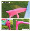 Kids Camping Chair Outdoor Children's Table and Chair Set, Kids Beach Chair with Sunshade Umbrella, Portable Child Seat for Home Backyard Patio view 4