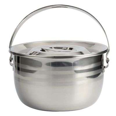 1pc High Capacity Soup Pot Stainless Steel Non-stick Cookware for Camping and Home Use Stew Pot with Humanized Handle for Efficient Cooking