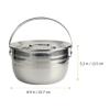 1pc High Capacity Soup Pot Stainless Steel Non-stick Cookware for Camping and Home Use Stew Pot with Humanized Handle for Efficient Cooking view 2