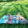 Bedvcaty Camping Blanket, Puffy Waterproof Travel Blanket, Warm Cozy Picnic Blanket, for Outdoors, Travel, and Mountain.(Lake, 78" x 56") view 4