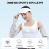 Homelove 2 Pairs Sun UV Protection Cooling Arm Sleeves with Thumb Hole,UPF50+ Sun Sleeves Long Arm Cover Cooling Athletic Sports Sleeve for Driving Cycling Golf Fishing view 3