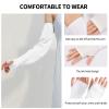 Homelove 2 Pairs Sun UV Protection Cooling Arm Sleeves with Thumb Hole,UPF50+ Sun Sleeves Long Arm Cover Cooling Athletic Sports Sleeve for Driving Cycling Golf Fishing view 4