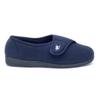 Happy Touch Men's Adjustable Wrap 80-D Memory Foam Comfy Diabetic Slippers for Swollen Feet, Edema, Arthritis, Elderly Indoor/Outdoor w/Anti Slip Sole, (Navy Blue, 10) view 3