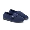Happy Touch Men's Adjustable Wrap 80-D Memory Foam Comfy Diabetic Slippers for Swollen Feet, Edema, Arthritis, Elderly Indoor/Outdoor w/Anti Slip Sole, (Navy Blue, 10) view 4