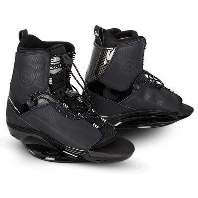 Obrien Border Open Toe Wakeboard Bindings - Black 10/14 US
