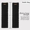 Brook + Bay Women's Leg Warmers - Legwarmers - Ballet Leg Warmers Women - Ankle Warmer - Cable Knit Legwarmer - Keep Your Calves Warm in Winter - Knitted Calf Warmer for Women Men view 4