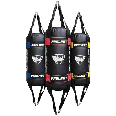 PROLAST Small Double End Hanging Punching Bag, Boxing, Muay Thai, MMA Training Equipment, Cylindrical, Portable, Filled, Lightweight, 3ft, 20 lbs, Rhino Red