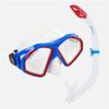 AQUALUNG AQMSH1 New AQUASPHERE Hawkeye MASK & Snorkel White Carta Football, 4006 Blue red, L view 1