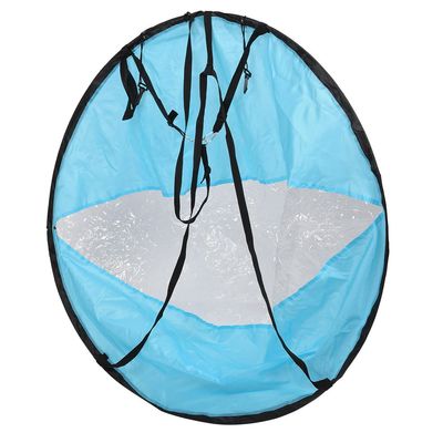 GOWENIC Boat Wind Sail, Foldable Board Paddle Downwind Sail, Boat Wind Sail with Storage Bag Surfboard Boat Spinnaker Sail, for Kayak Canoe Boat(Lake Blue)