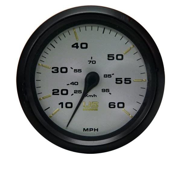 Faria Boat Speedometer Gauge SE9588B| US Marine 60 MPH 3 1/4 Inch