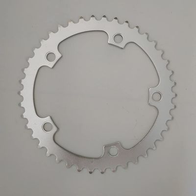 MYEEI Road Bicycle Chainwheel Road Bike Chain Ring 130 BCD 38-42T 44-53T Folding Bicycle Chainring Parts Crankset 7-11 Speed Aluminum Alloy Silver (Color : 42T)