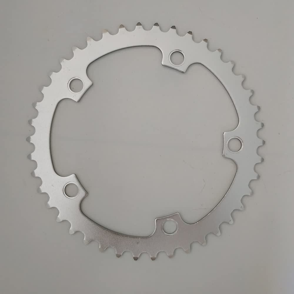 MYEEI Road Bicycle Chainwheel Road Bike Chain Ring 130 BCD 38-42T 44-53T Folding Bicycle Chainring Parts Crankset 7-11 Speed Aluminum Alloy Silver (Color : 42T)
