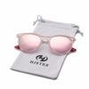 HJSTES Polarized Kids Sunglasses for Girls Boys, 100% UV Protection for Children Age 3-9(Pink Frame/Pink Mirrored) view 4