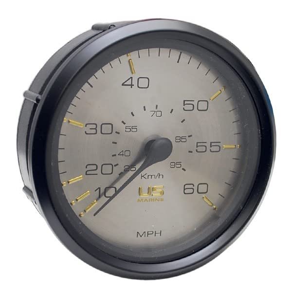 Faria Boat Speedometer Gauge SE9878A | US Marine 4 1/4 Inch