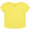 Nautica Girls' Short Sleeve V-Neck T-Shirt, Solid Cotton Blend Tee with Tagless Interior, Aspen Gold, 2T view 1