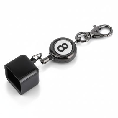 VBESTLIFE Billiard Chalk Holder Retractable Belt Clip On, Telescopic Chalk Caddy with Aluminum Build for Pool Players and Billiards Enthusiasts