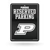 Rico Industries NCAA Purdue Boilermakers Carbon Fiber 8.5" x 11" Carbon Fiber Metal Parking Sign - Great for Man Cave, Bed Room, Office, Home Dcor view 1
