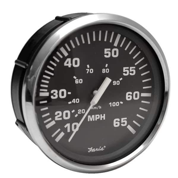 Faria Boat Oversized Speedometer Gauge SE4005A | Euro 4 1/4 Inch