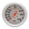 Faria Boat Speedometer SE9608A | PowerQuest 100 MPH 3 1/4 Inch White view 1