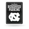 Rico Industries NCAA North Carolina Tar Heels Carbon Fiber 8.5" x 11" Carbon Fiber Metal Parking Sign - Great for Man Cave, Bed Room, Office, Home Dcor view 1