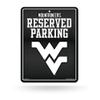 Rico Industries NCAA West Virginia Mountaineers Carbon Fiber 8.5" x 11" Carbon Fiber Metal Parking Sign - Great for Man Cave, Bed Room, Office, Home Dcor view 1
