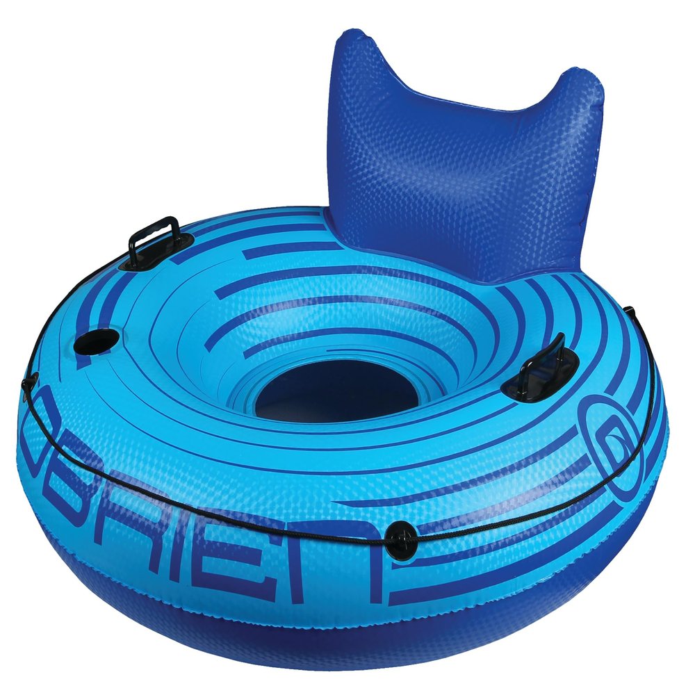 O'Brien Easy Rider Single Person River, Lake, Pool Float with Handles, Blue