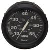 Faria Boat Speedometer Gauge SE9463K | Euro Black 55 MPH 3 1/4 Inch view 1