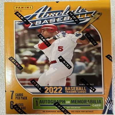 2022 Panini Absolute Baseball Value Blaster Box - 1 Auto or Relic Per Box - 42 Trading Cards