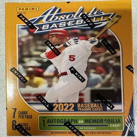 2022 Panini Absolute Baseball Value Blaster Box - 1 Auto or Relic Per Box - 42 Trading Cards