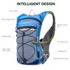 Timo Sports Light Hydration Pack with 2L Water Bladder/Hydration Reservoir, Outdoor Daypack for Cycling, Hiking, Running, Climbing, Hunting (Blue with USB) view 2