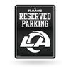 Rico Industries NFL Football Los Angeles Rams Carbon Fiber 8.5" x 11" Carbon Fiber Metal Parking Sign - Great for Man Cave, Bed Room, Office, Home Dcor view 1