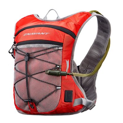 Timo Sports Light Hydration Pack with 2L Water Bladder/Hydration Reservoir, Outdoor Daypack for Cycling, Hiking, Running, Climbing, Hunting (red with USB)