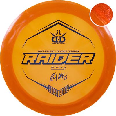 DD DYNAMIC DISCS Dynamic Discs Ricky Wysocki Disc Series | 2X World Champion Signature Stamped Sockibomb Golf Discs (Lucid Ice Glimmer Raider)
