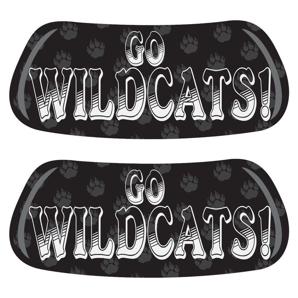 Anderson's Go Wildcats with Paws EyeBlacks, 12 Pairs per Package, School Spirit, Spirit Gear, Sports Fan Gear, Football Cheerleader Accessories, Homecoming