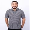 Cutter & Buck Virtue Eco Pique Stripe Recycled Mens Polo, X-Large, Kelly Green view 3