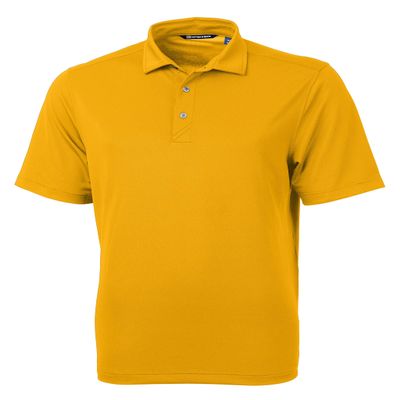 Cutter & Buck Virtue Eco Pique Recycled Mens Polo, X-Small, College Gold