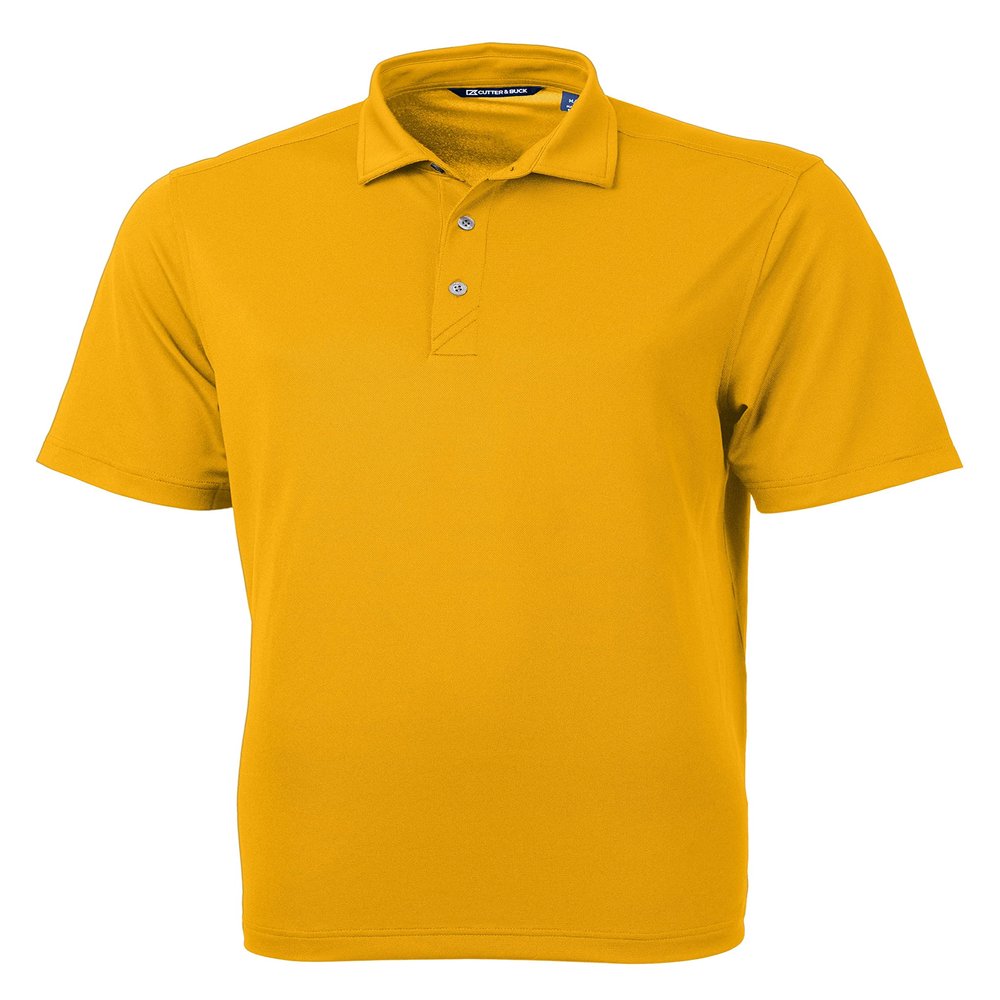 Cutter & Buck Virtue Eco Pique Recycled Mens Polo, X-Small, College Gold