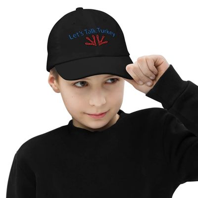 Tosh Outdoors Let's Talk Turkey - Youth Turkey Hunting Hat Black