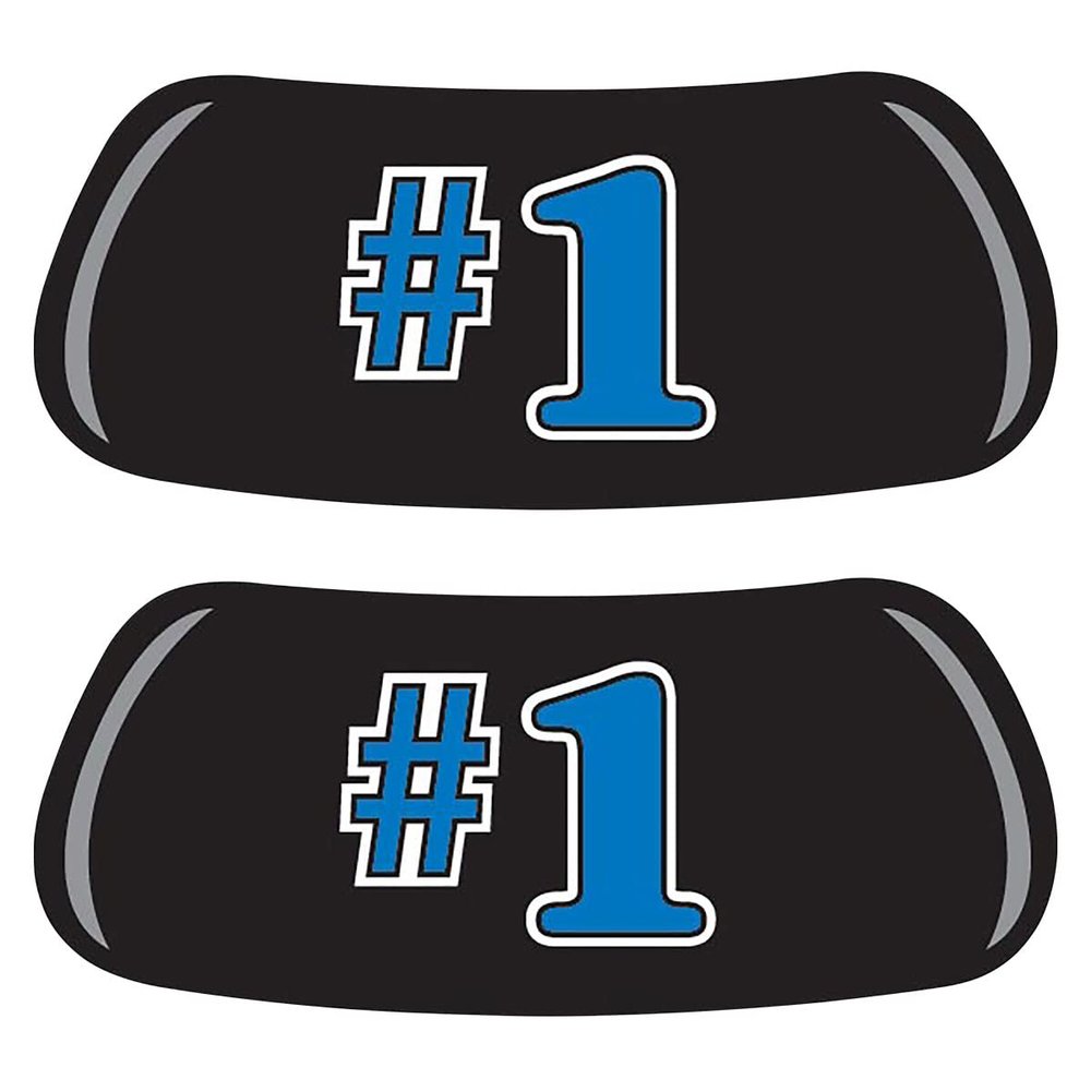 Anderson's Blue Number One Spirit EyeBlacks Set, 12 Pairs per Package, School Spirit, Spirit Gear, Sports Fan Gear, Football Cheerleader Accessories, Homecoming