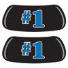 Anderson's Blue Number One Spirit EyeBlacks Set, 12 Pairs per Package, School Spirit, Spirit Gear, Sports Fan Gear, Football Cheerleader Accessories, Homecoming view 1
